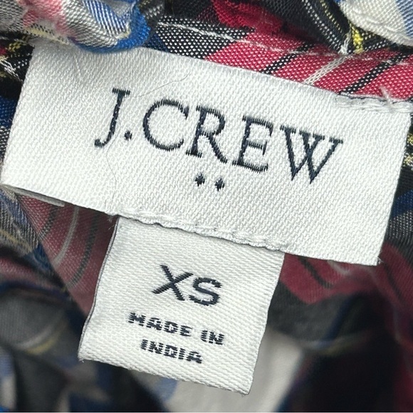 J crew factory Cotton-blend poplin ruffleneck top - Picture 4 of 7